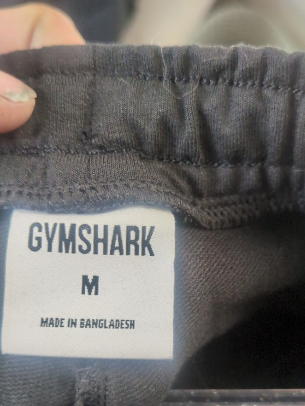Gymshark Black Drawstring Joggers - Picture 2 of 2